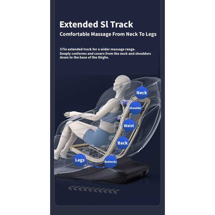 Back and leg massage chair hot sale